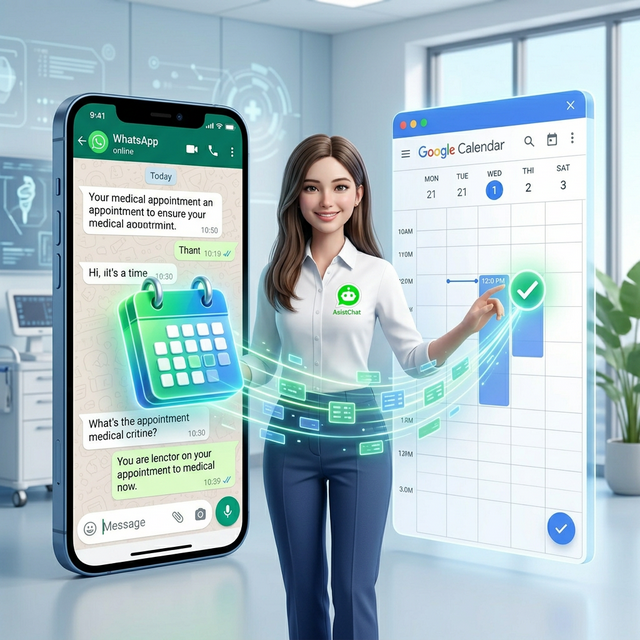 Integración de WhatsApp con Google Calendar mediante Inteligencia Artificial AsistChat